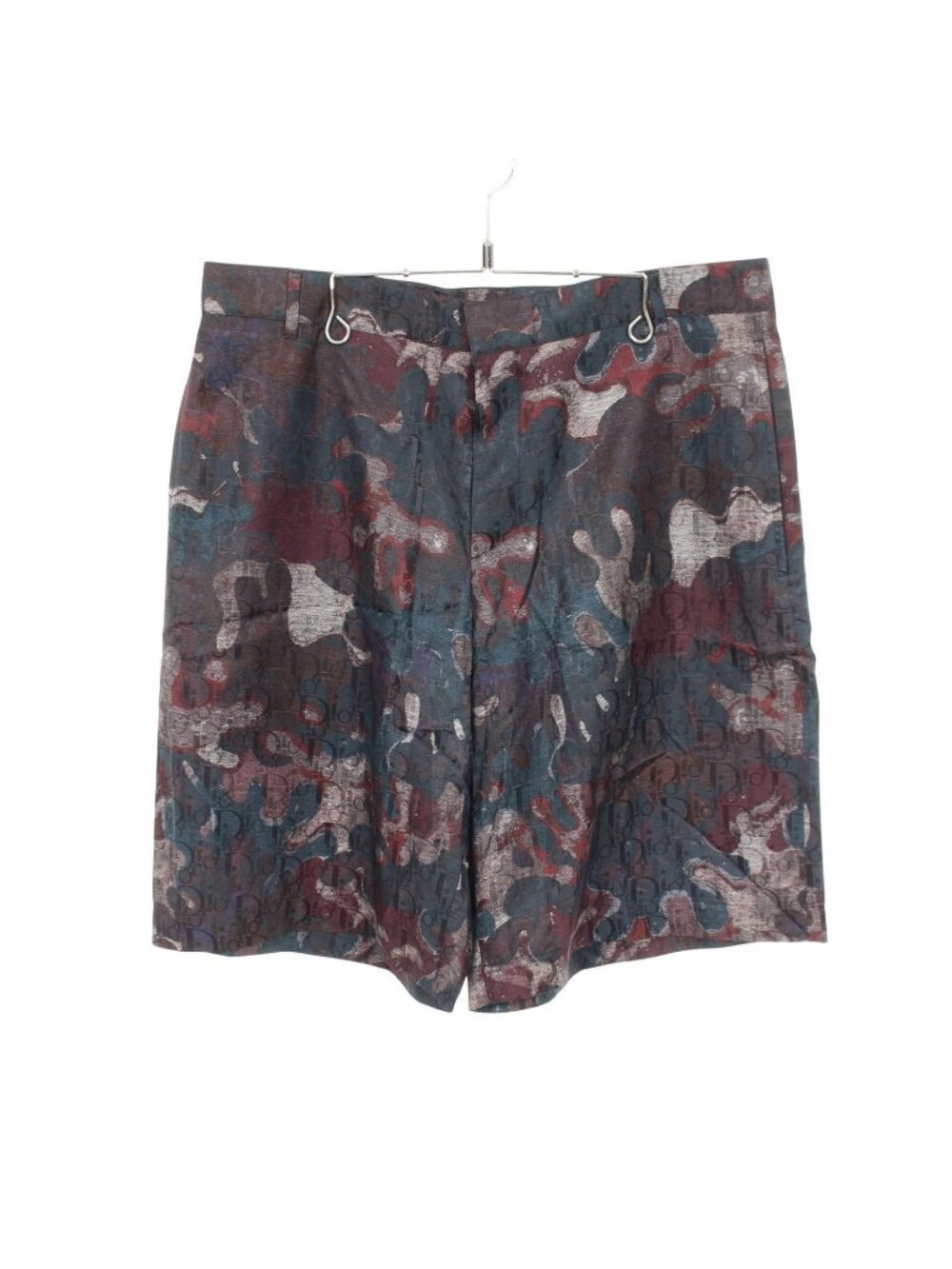 Dior Pants Peter Doig All Over Print Silk Cotton Shorts
